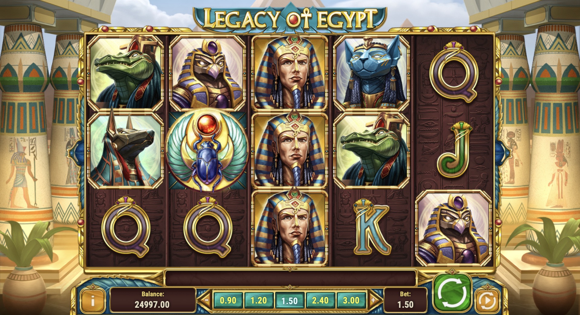 Онлайн аппараты «Legacy of Egypt» от провайдера Play'n GO и Гизбо Казино